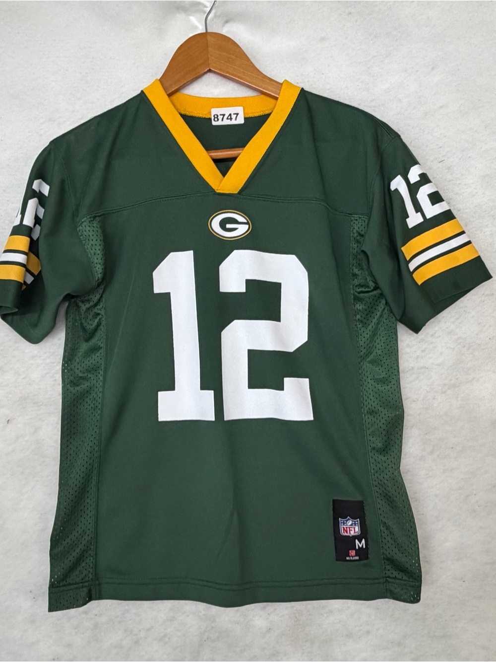 Green Bay Packers Aaron Rodgers #12 Jersey Youth M Reebok 8747